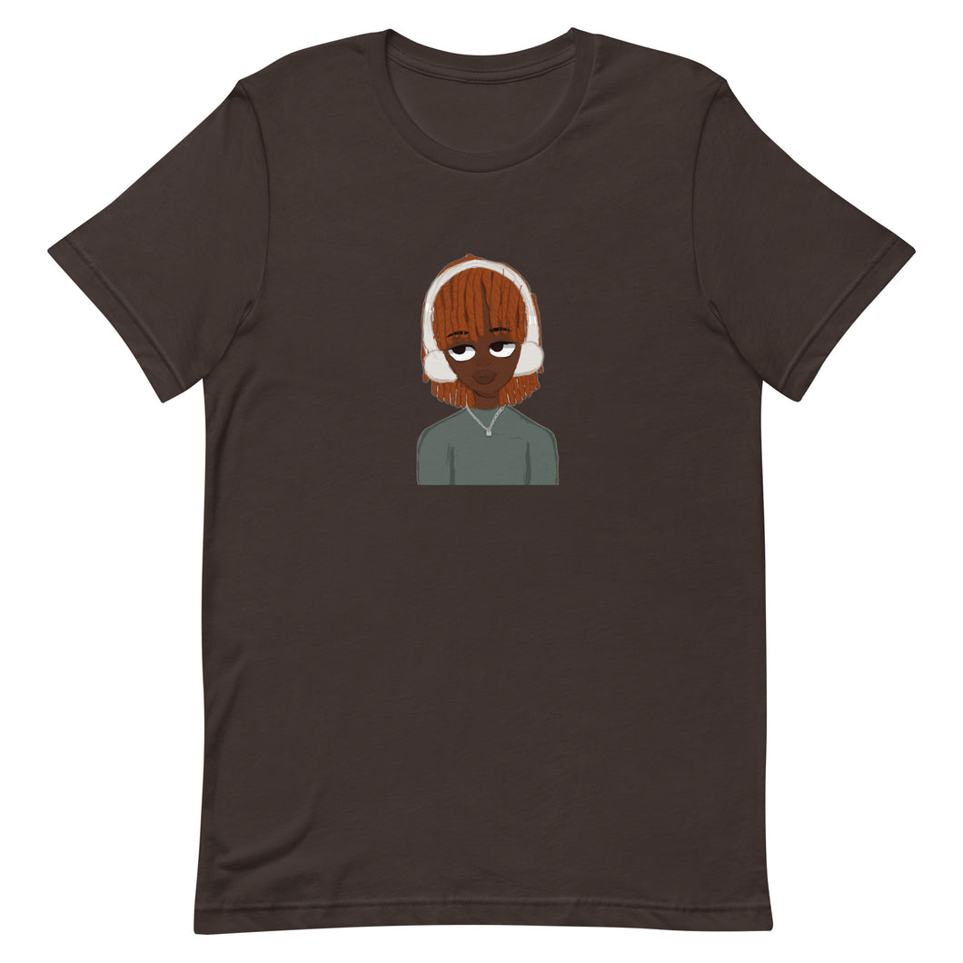 bored hand drawn tee