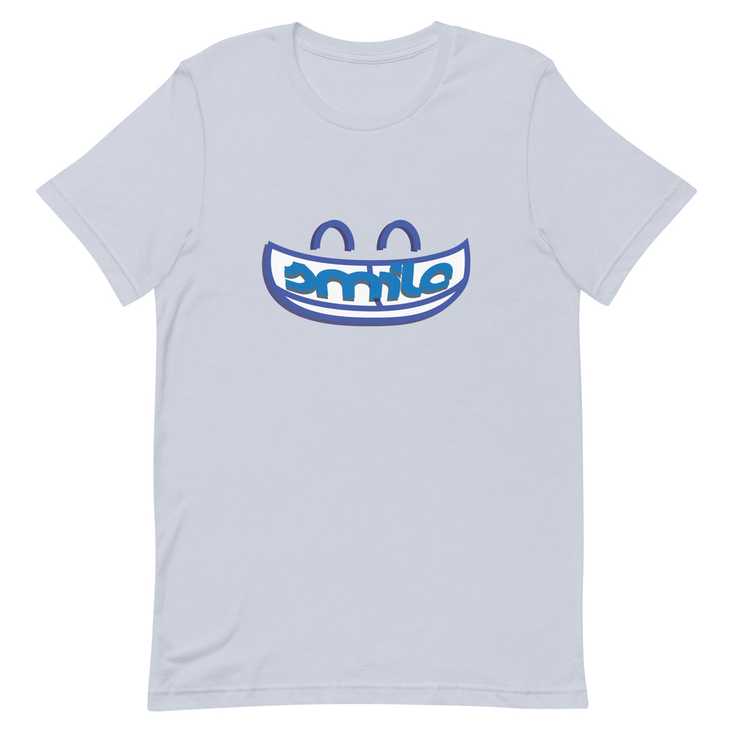 bleu smile graphic tee