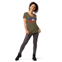 Load image into Gallery viewer, Women’s 1804 fitted v-neck t-shirt
