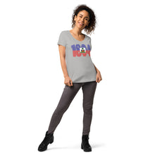 Load image into Gallery viewer, Women’s 1804 fitted v-neck t-shirt
